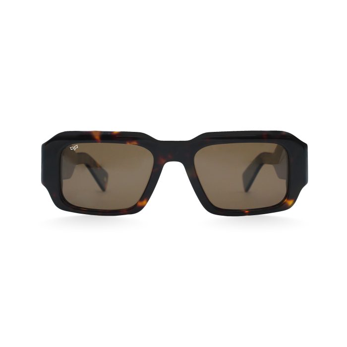 SQUARE OJE SHELL BROWN POLARISED HANDMADE - Image 1