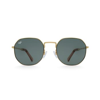 ROUND SUL GOLD GREEN POLARIZED