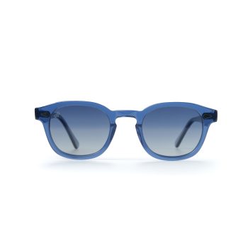 ROUND AMKA BLUE POLARISED HANDMADE