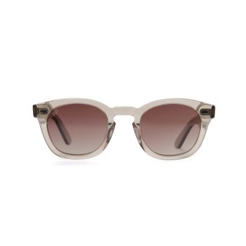 ROUND AMKA CLEAR BROWN POLARISED HANDMADE