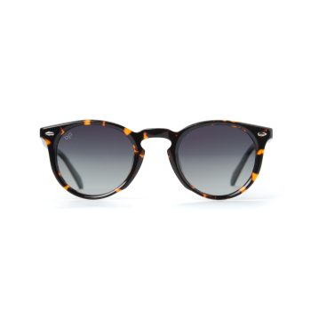 ROUND SHELL BROWN AND GREEN POLARISED HANDMADE