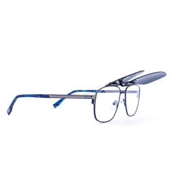 SQUARE OPTICAL FRAME WITH CLIP ON - Image 6