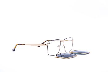 SQUARE OPTICAL FRAME WITH POLARISED CLIP ON - Image 6